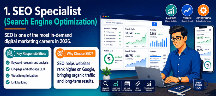 Top 7 Digital Marketing Careers in 2026 (India)