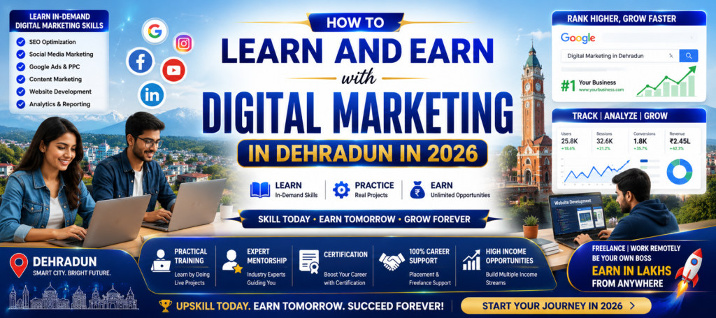 How to Learn and Earn with Digital Marketing in Dehradun in 2026