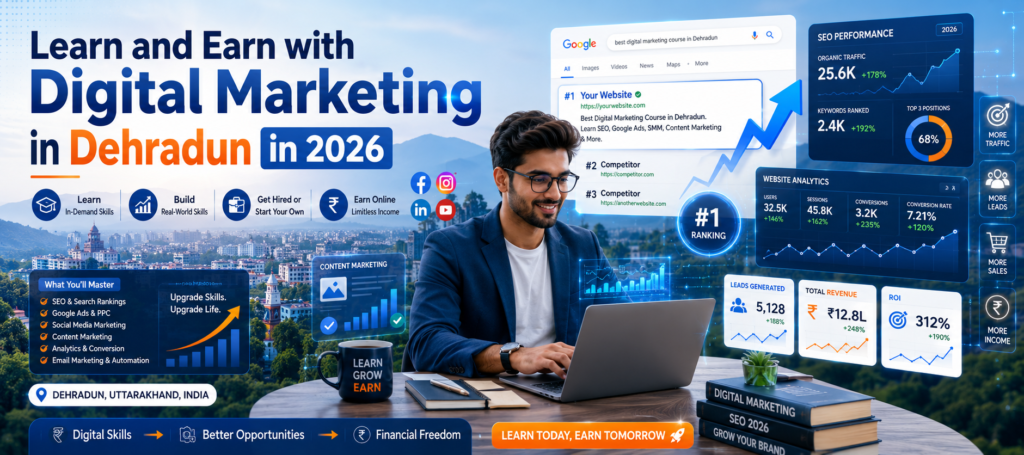 How to Learn and Earn with Digital Marketing in Dehradun in 2026