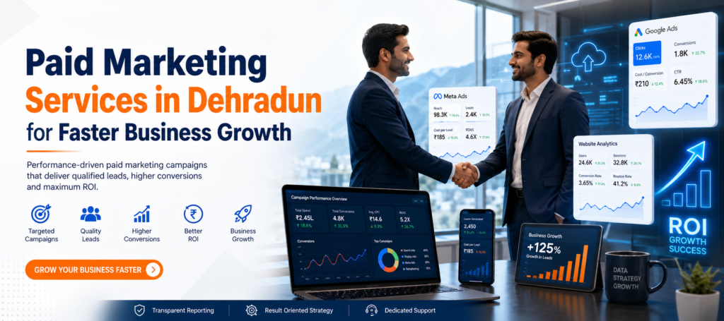 Paid Marketing Services in Dehradun for Faster Business Growth