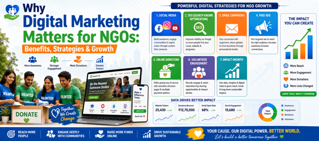 Why Digital Marketing Matters for NGOs: Benefits, Strategies & Growth