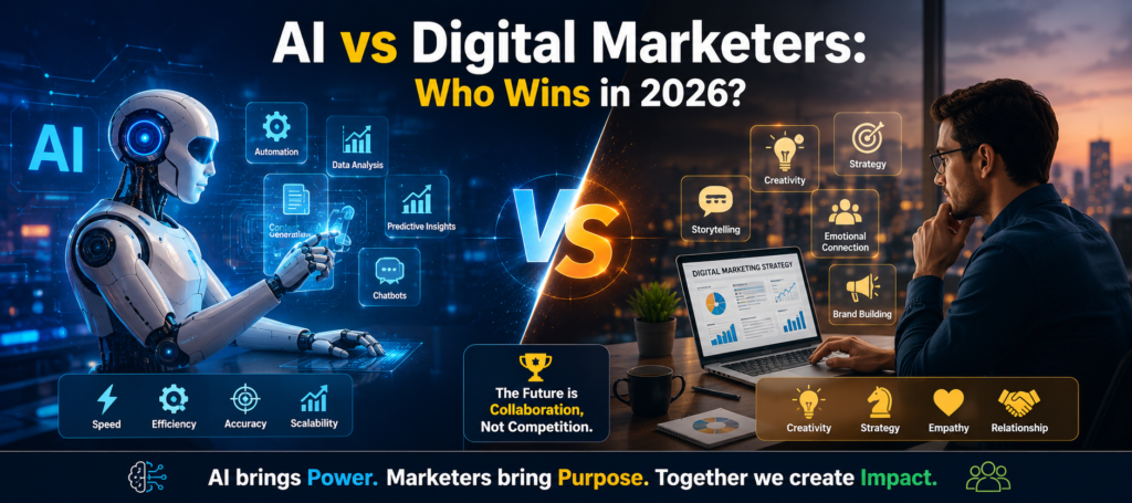 AI vs Digital Marketers: Who Wins in 2026?